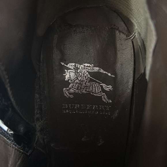 Burberry pattern leather boots - Picture 5 of 5